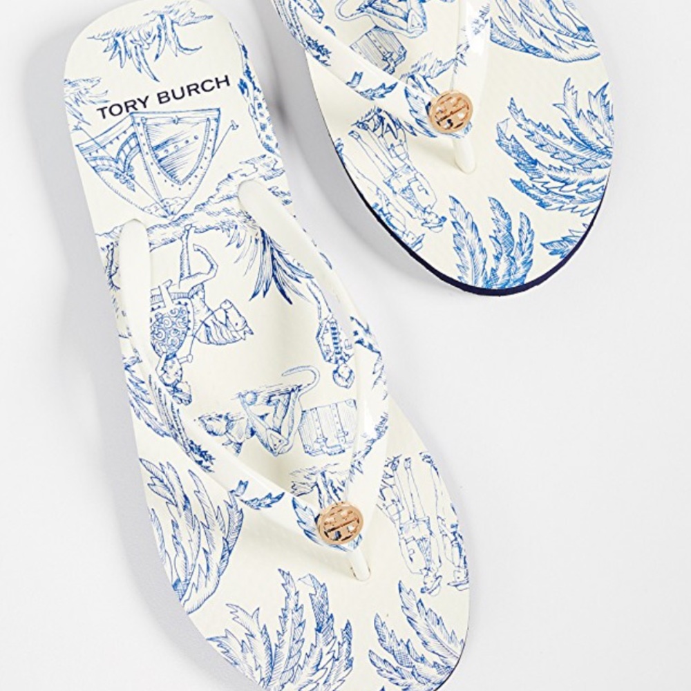 Tory Burch Far and Away Flip Flops - Picture 2 of 8